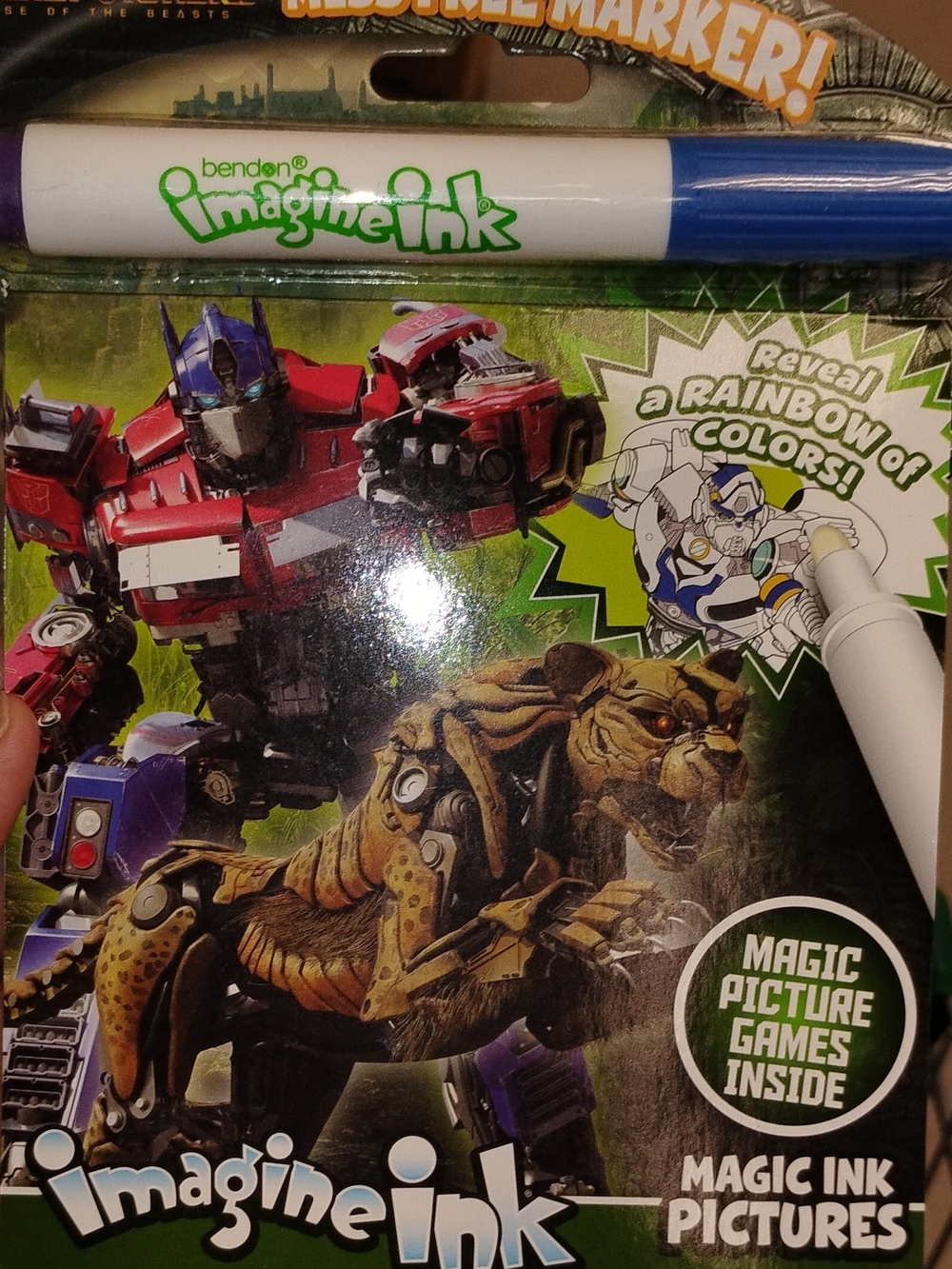 Transformers Magic Ink Pictures Marker - Blue